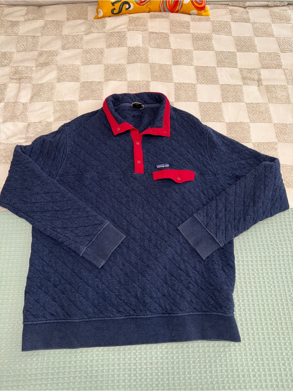 Patagonia Organic Cotton Quilt Snap-T Pullover size XL